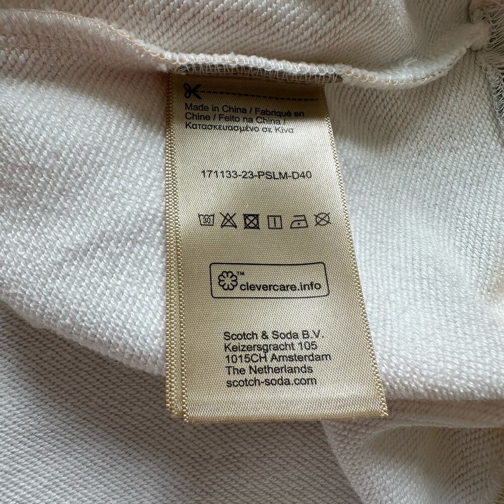 Scotch & Soda Wildflower cream tie-dye hooded sweatshirt size M - Picture 8 of 12